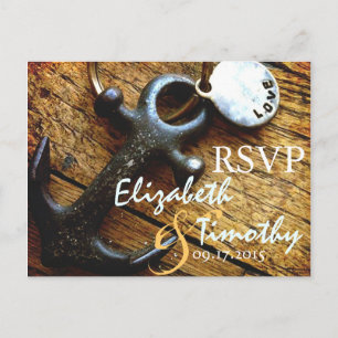Anchor of Love RSVP Postcard