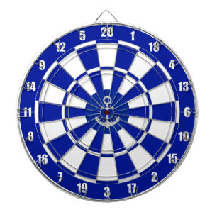 Anchor on Navy Blue and White Dart Board