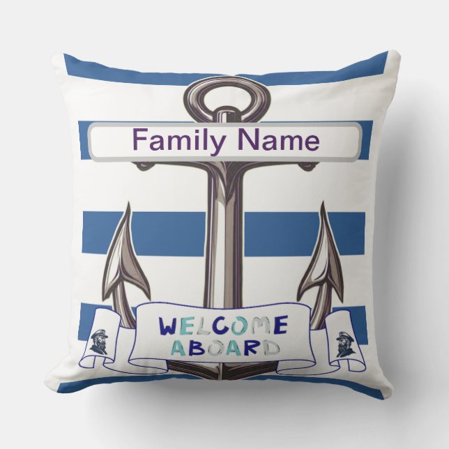 Anchor  outdoor pillow (Front)