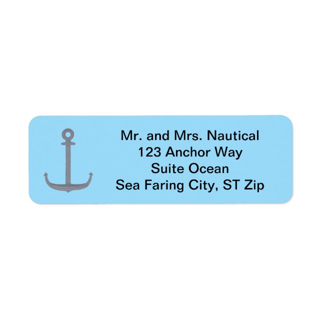 Anchor Painting Custom Address Labels (Front)