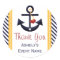 Anchor Party Favour Stickers Yellow