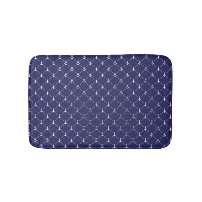 Anchor pattern bath mat (Front)
