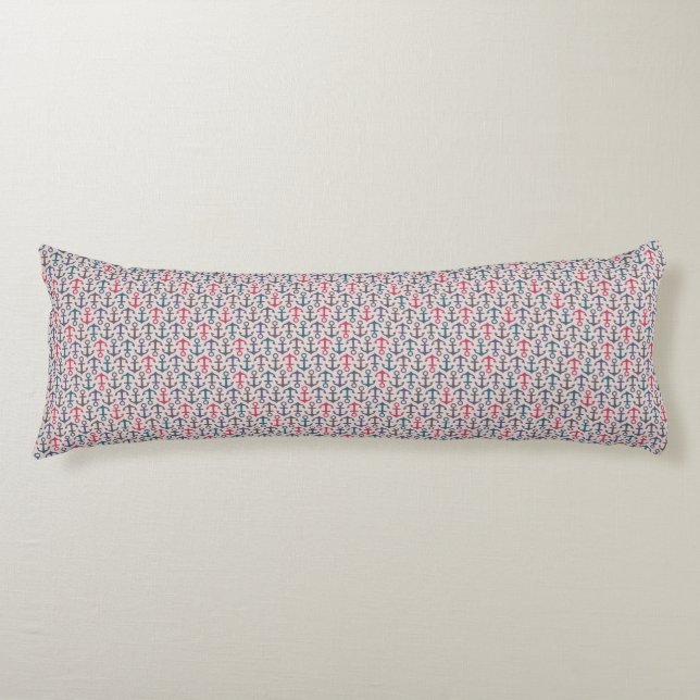 Anchor pattern body pillow (Front)