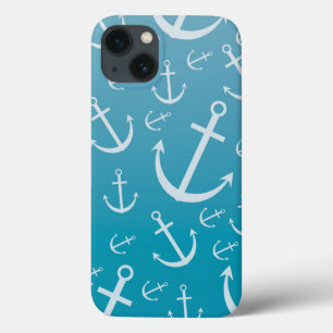 Anchor pattern iPhone 13 case