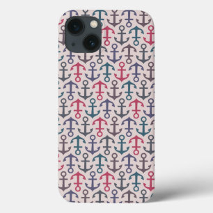 Anchor pattern iPhone 13 case