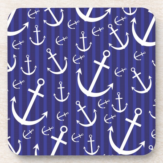 Anchor pattern coaster (Front)