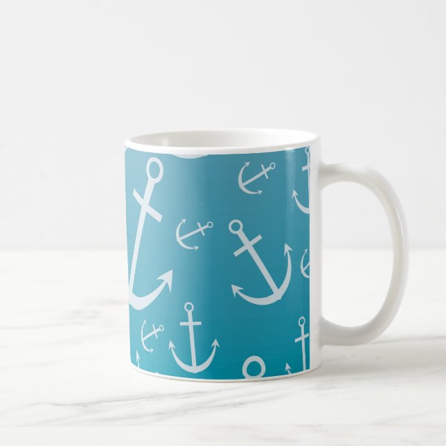 Anchor pattern coffee mug (Right)