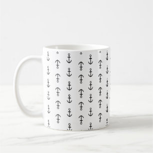 Anchor Pattern Coffee Mug