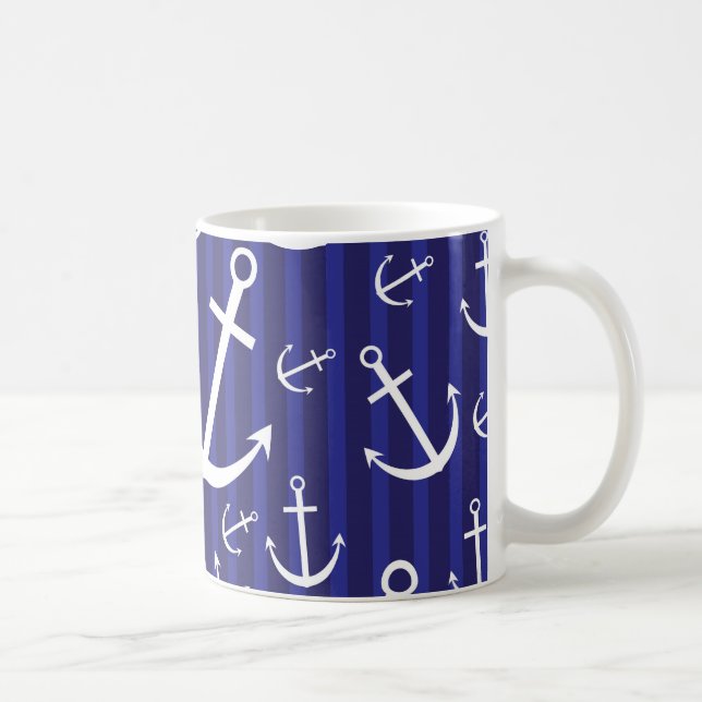 Anchor pattern coffee mug (Right)