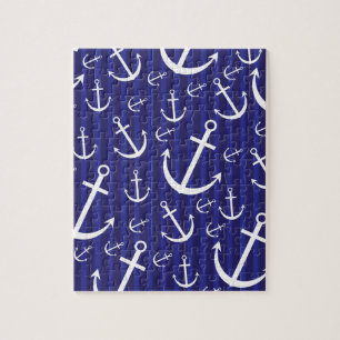Anchor pattern jigsaw puzzle