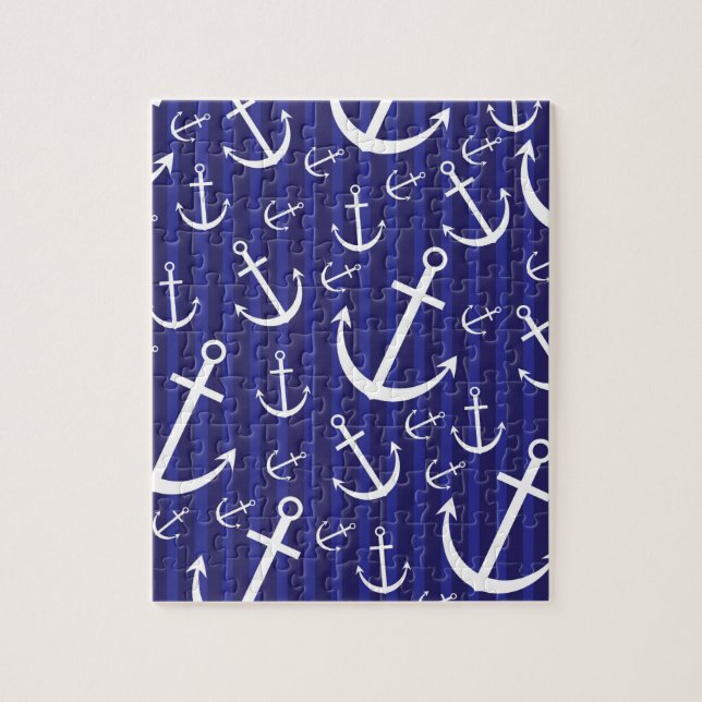 Anchor pattern jigsaw puzzle (Vertical)