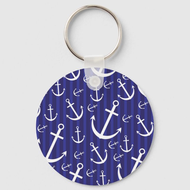 Anchor pattern keychain (Front)