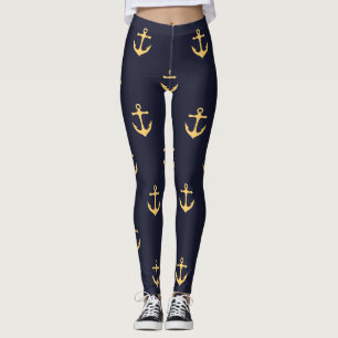 Anchor Pattern Leggings