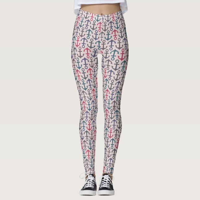 Anchor pattern leggings (Front)