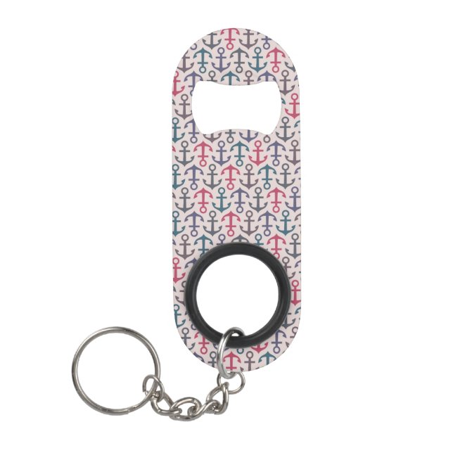 Anchor pattern mini bottle opener (Front)
