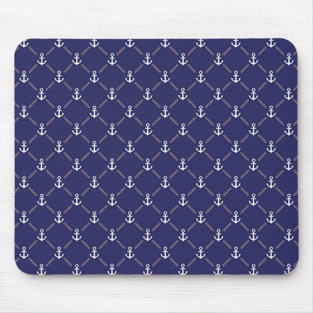 Anchor pattern mouse pad (Front)