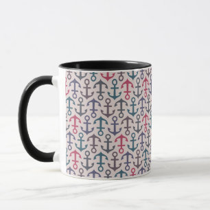 Anchor pattern mug