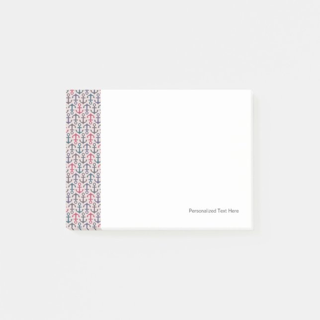 Anchor pattern post-it notes (Front)