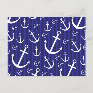 Anchor pattern postcard