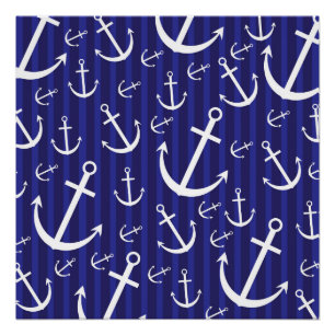 Anchor pattern poster