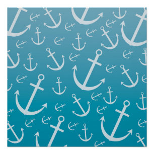 Anchor pattern poster