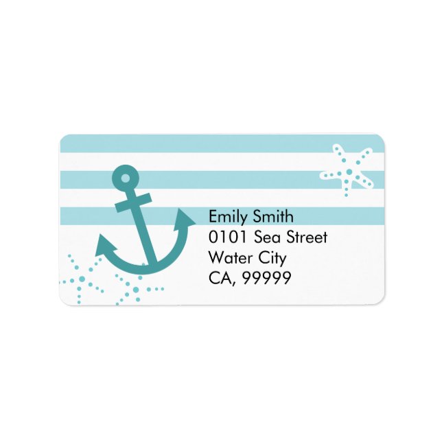 Anchor Personalized Label (Front)
