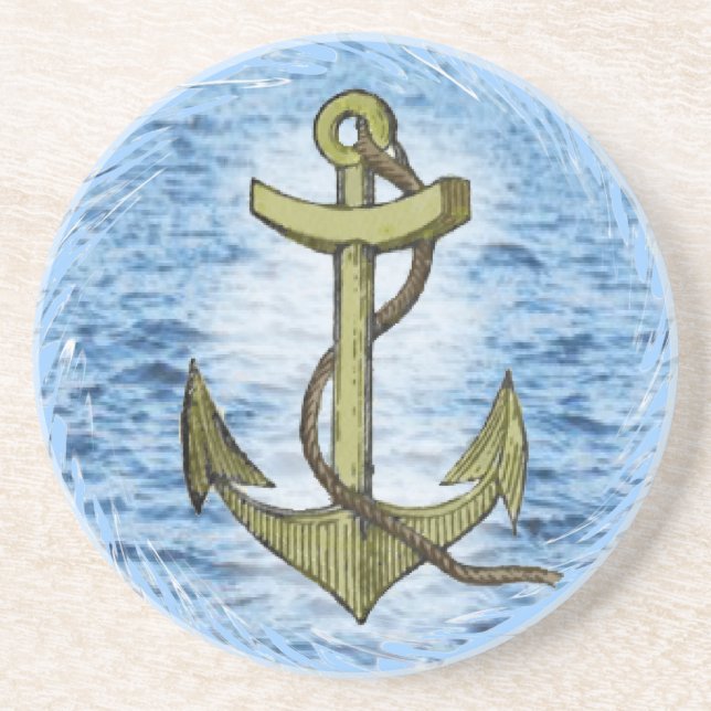 Anchor plain  coaster (Front)