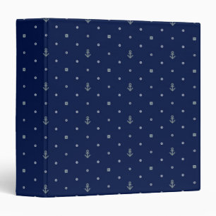 Anchor Polka Dots Pattern Binder