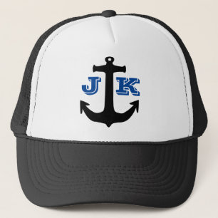 Anchor Print Logo Trucker Hat