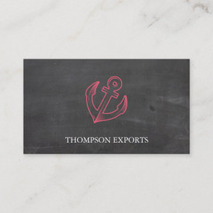 Anchor (Red) Business Card