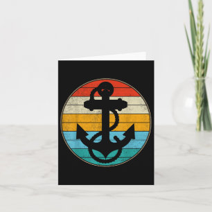 Anchor Retro Vintage Sailing Sail Nautical Captain Card