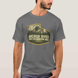 Anchor River State Recreation Area Alaska Retro Ba T-Shirt
