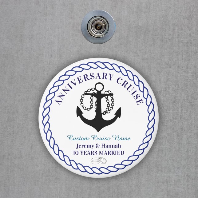 Anchor Round Custom Anniversary Cruise Cabin Door Magnet (Anchor Round Custom Anniversary Cruise Cabin Door Magnet
)