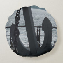 Anchor Round Pillow