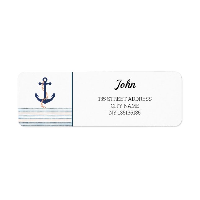 Anchor sea waves personalized (Front)