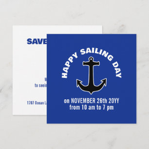 ANCHOR Silhouette - nautical design 1 Invitation