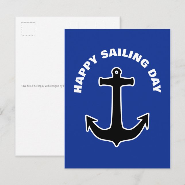 ANCHOR Silhouette - nautical design 1 Postcard (Front/Back)