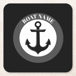 Anchor Square Paper Coaster
