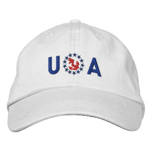 ANCHOR Stars Monogram Personalized Boat Embroidery Embroidered Hat