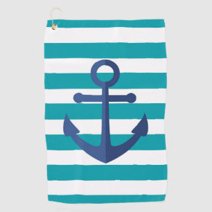 Anchor & Stripes Golf Towel