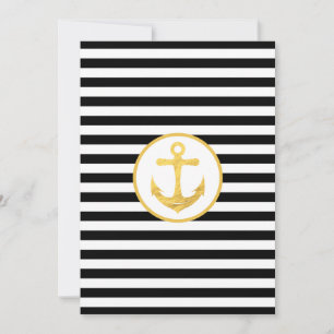 Anchor & Stripes   Nautical Theme   Greeting Cards
