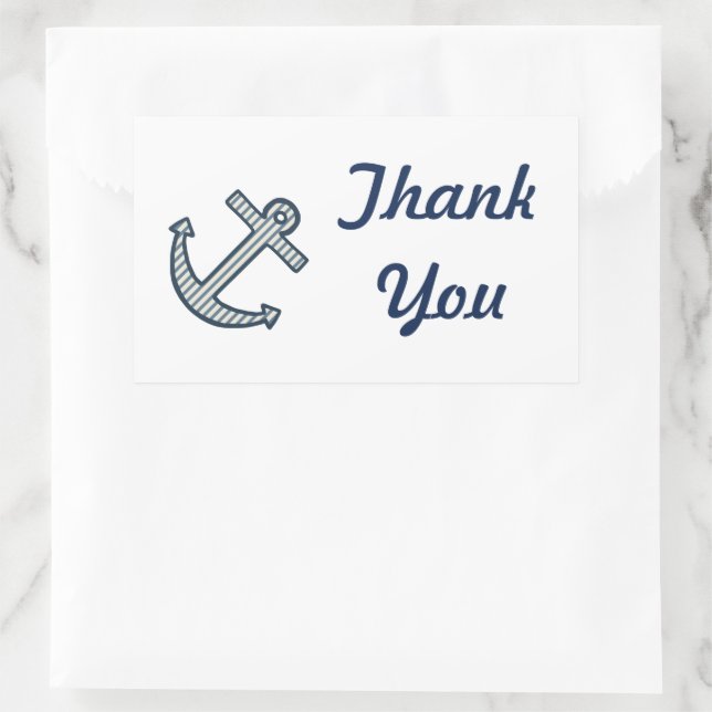 Anchor Thank You Stickers (Bag)