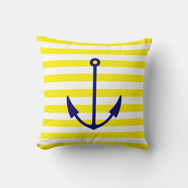 Anchor Throw Pillow (Front)