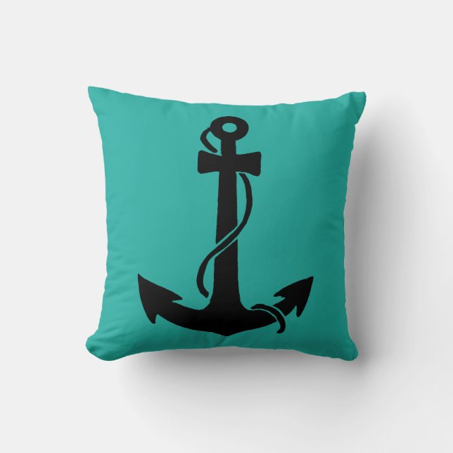 Anchor Throw Pillow (Front)