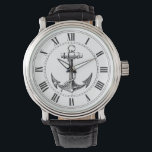 Anchor Watch<br><div class="desc">Vintage anchor. Roman numerals.</div>