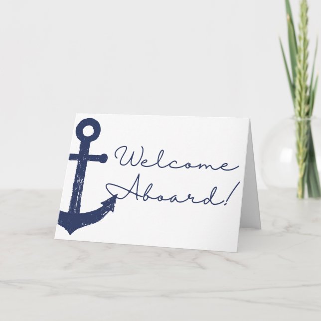 Anchor Welcome to the Team New Employee Card (Front)