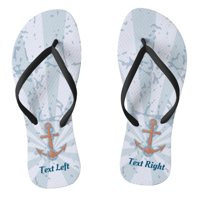 Anchor with Chain Flip Flops (Footbed)