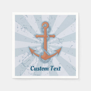 Anchor with Chain Napkin
