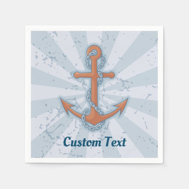 Anchor with Chain Napkin (Front)