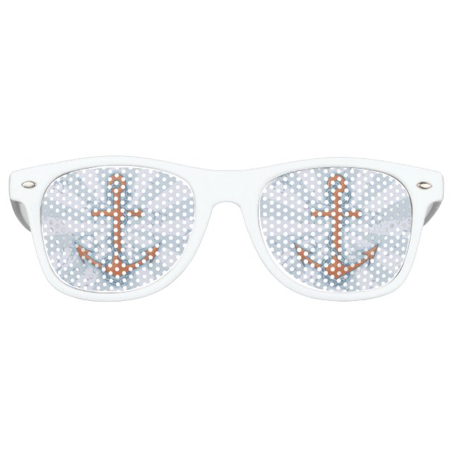 Anchor with Chain Retro Sunglasses (Front)